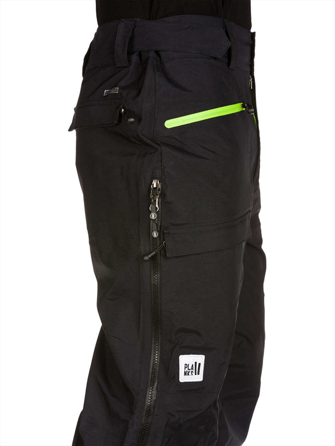 Planks Yeti Hunter 3L Ski/Snowboard Pants, XL Black/Green